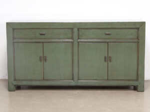 Oriental Style Mei 4 Door 2 Drawer Sideboard in Moss