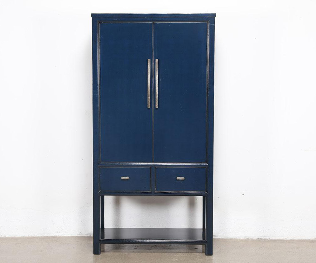Oriental Style Mei 2 Door Cabinet in Indigo