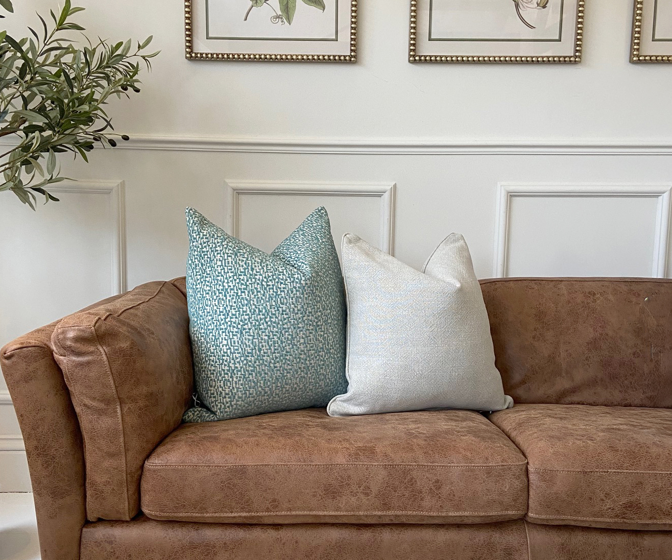 Set of 2 Feather Filled Cushions