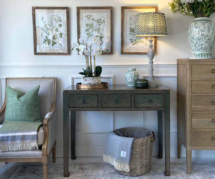 Made from Reclaimed Solid Wood Original Desk in Moss