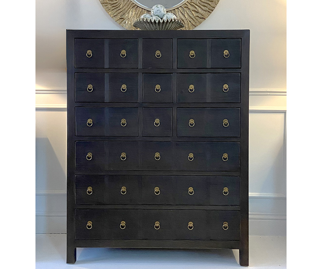 Harrison Multi Drawer Chest in Black