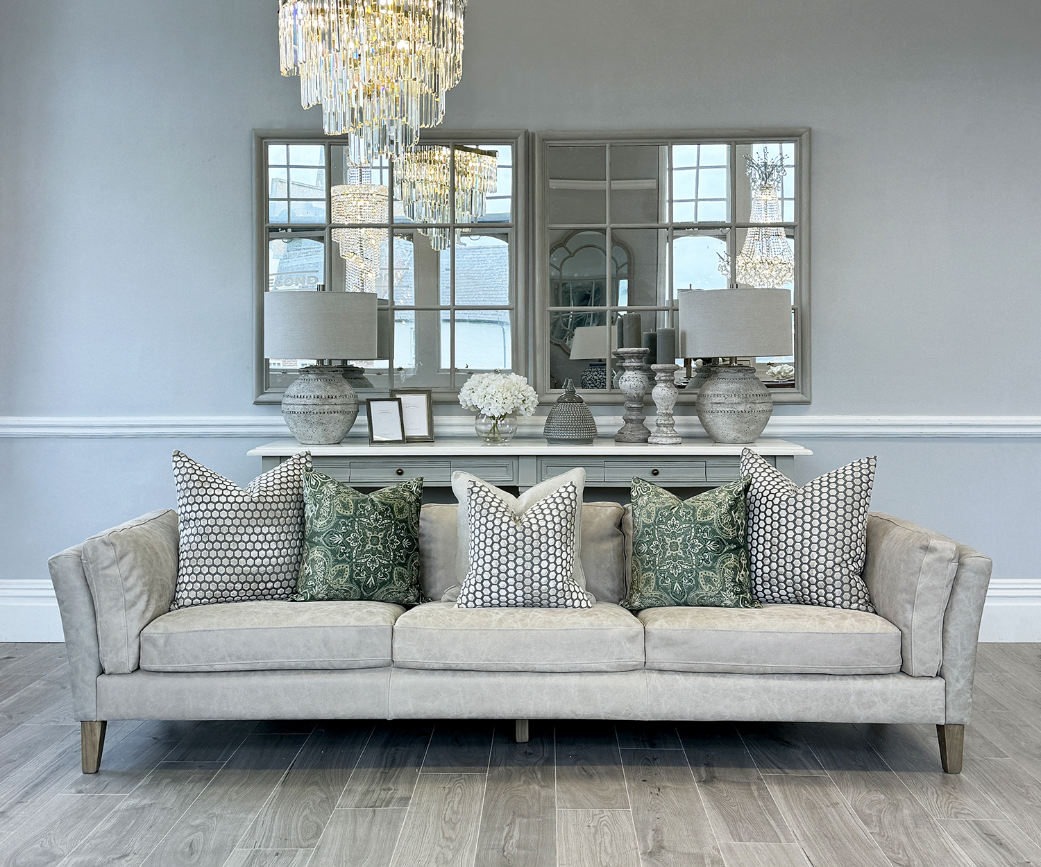 Soho 4 Seater Sofa in Clay Leather