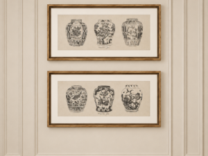 Set of 2 Chinoiserie Ginger Jar Prints- DISCONTINUED