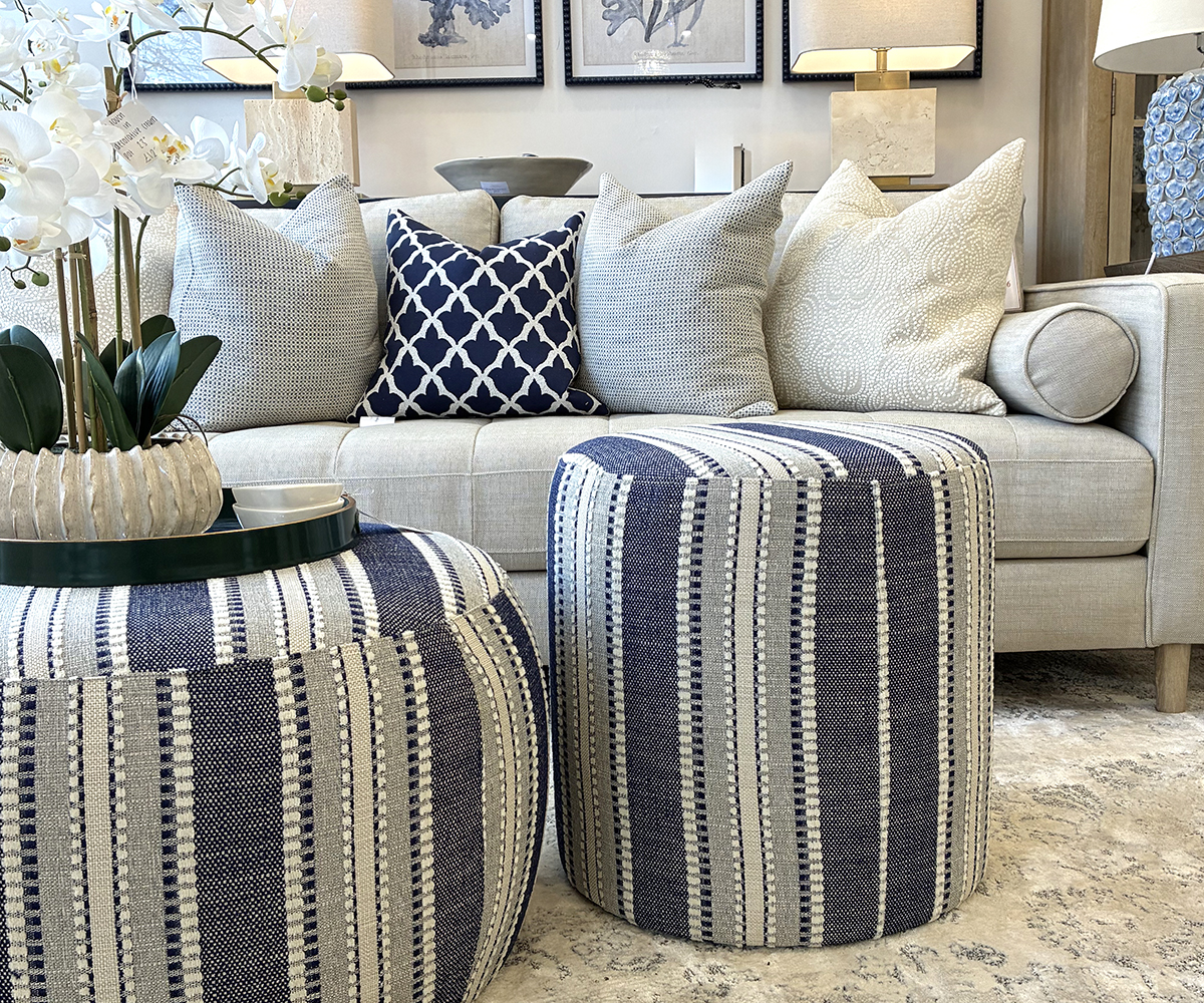 Demi Stool in Hamptons Indigo