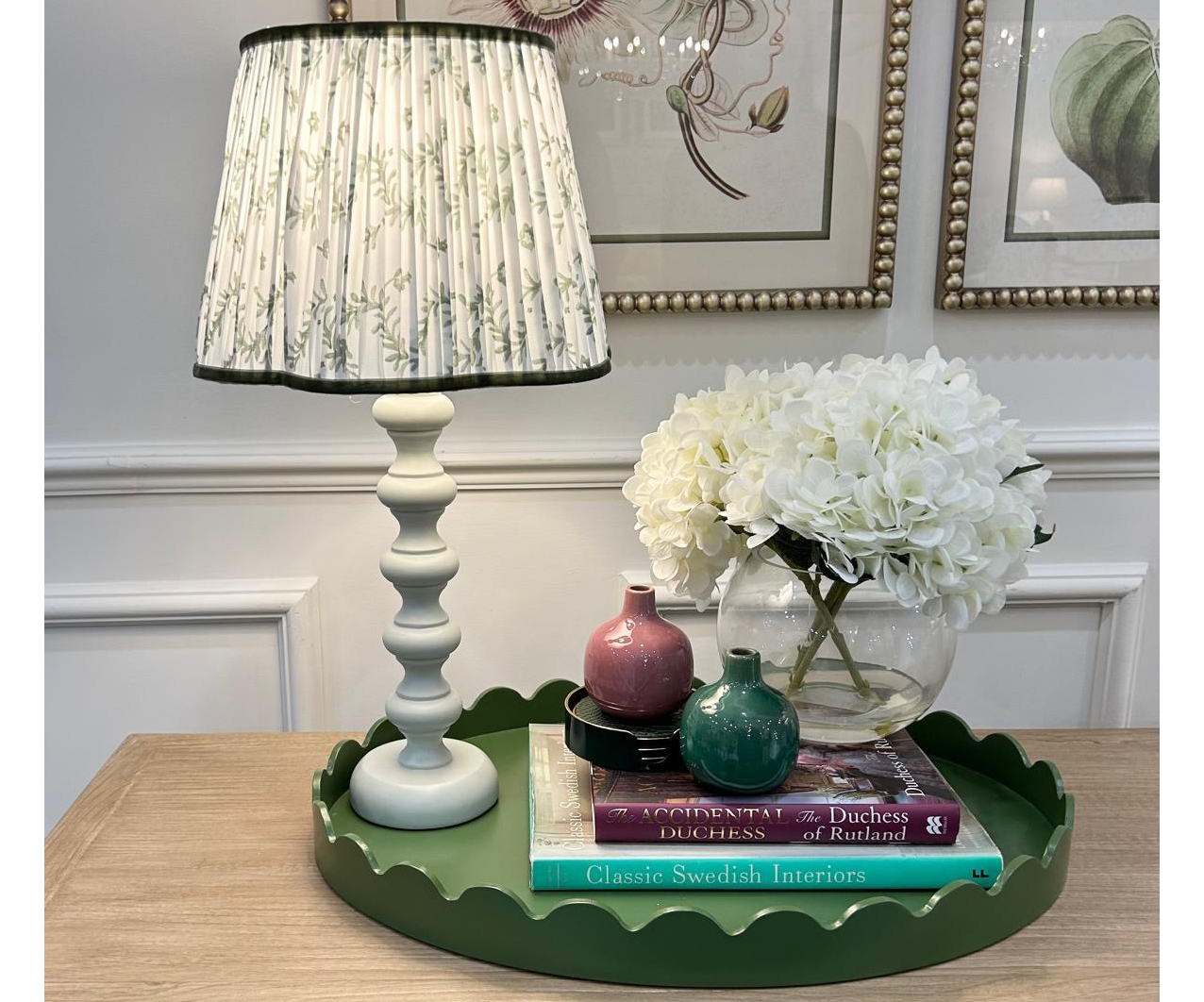 31cm Lampshade in Sprig Green