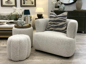 Hugo Armchair in Cloud