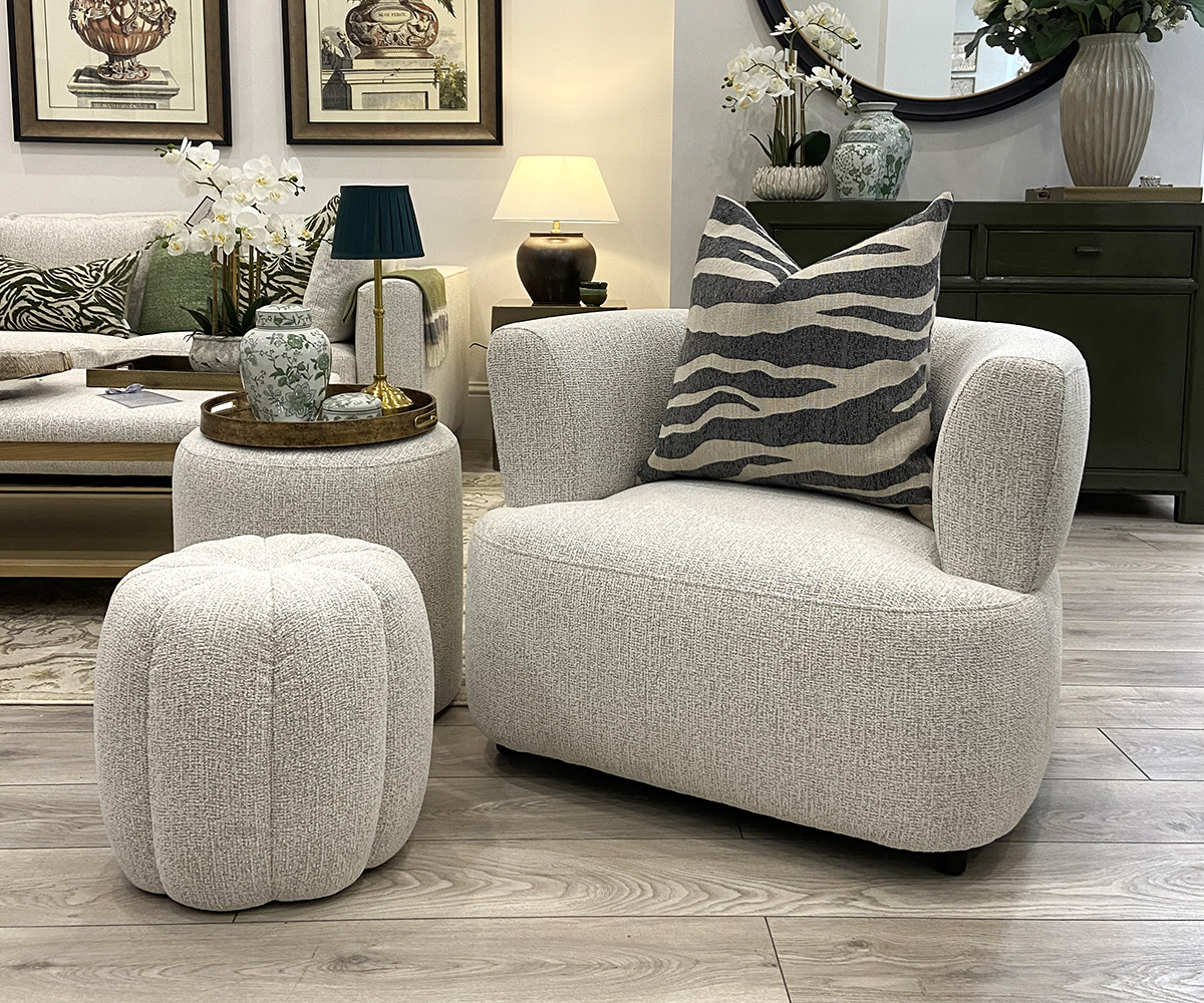 Hugo Armchair in Cloud