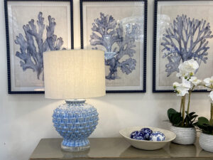 Monterey Lamp & Shade in Forever Blue
