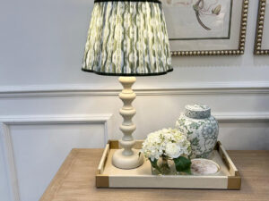 31cm Lampshade in Ikat Olive