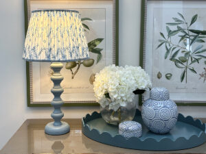 31cm Lampshade in Sprig Blue