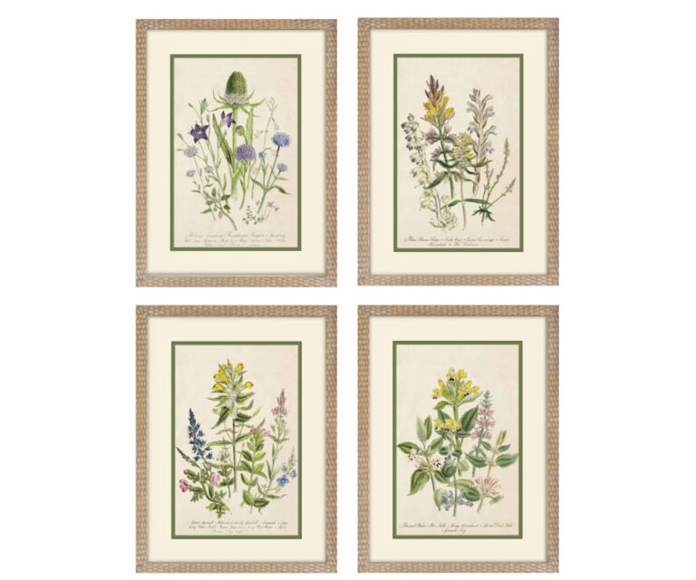 Set of 4 Framed Whispers of the Meadow Prints