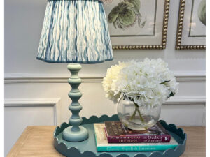 31cm Lampshade in Ikat Sea