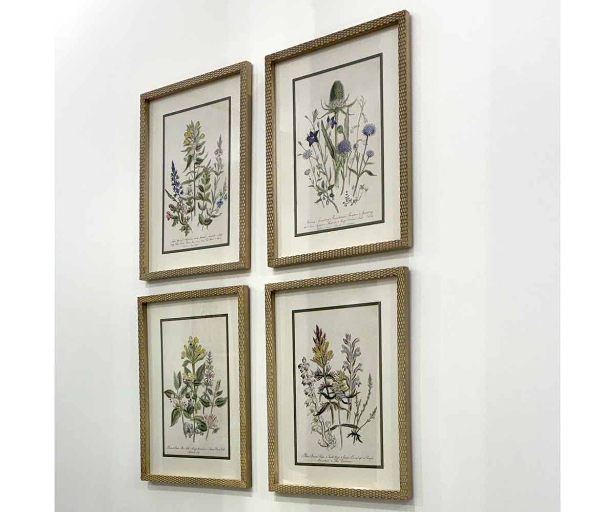 Set of 4 Framed Whispers of the Meadow Prints