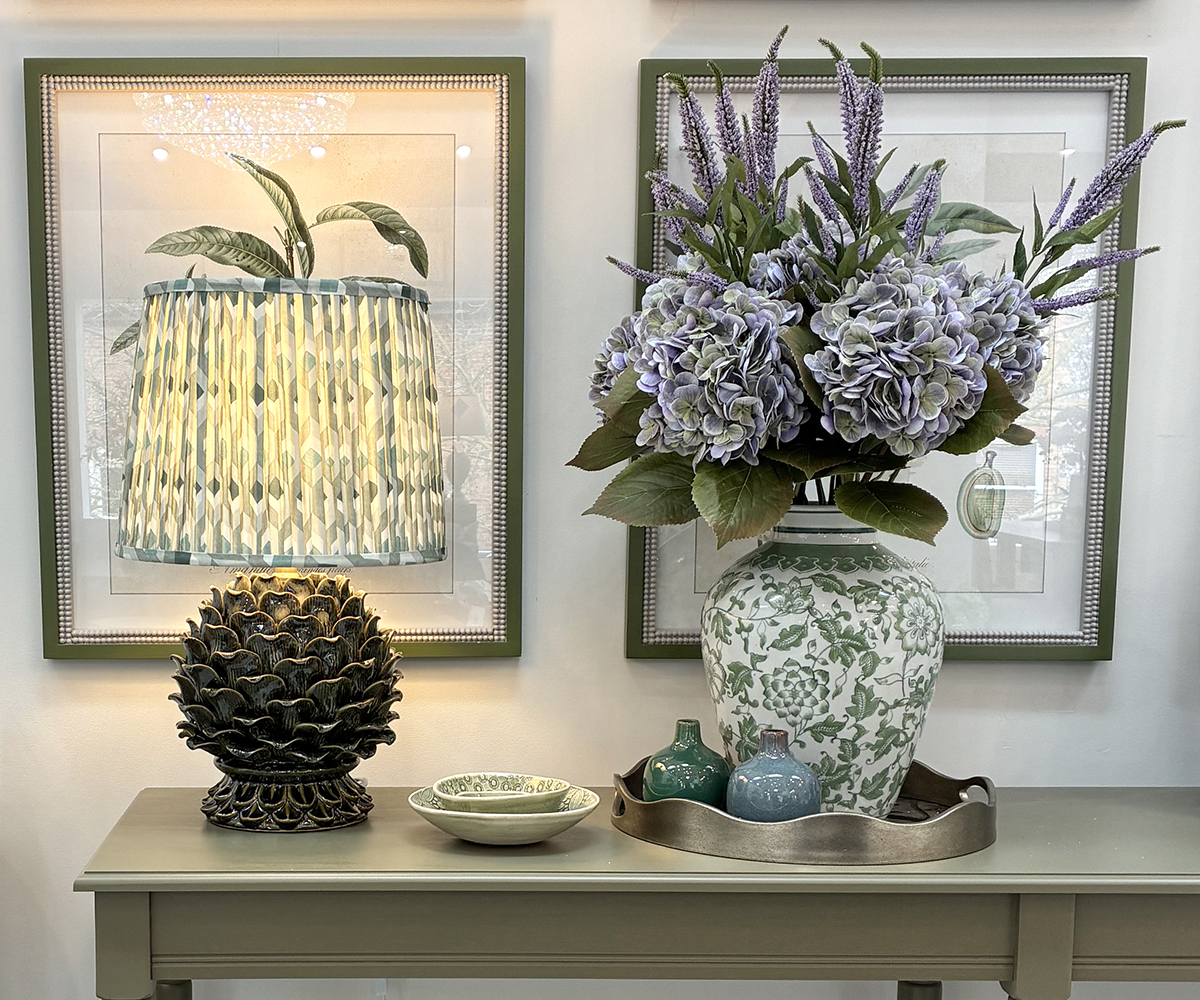 Clara Lamp with Aztec Shade