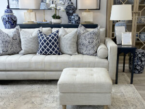 Edgar Stool in Linen