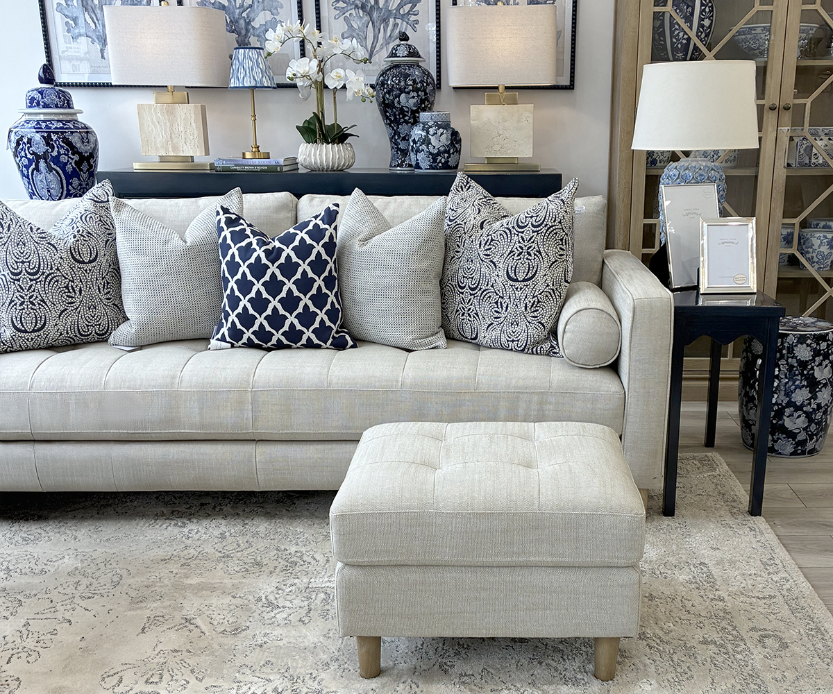 Edgar Stool in Linen