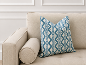 2 for £30 - Cushion - Ikat Sea 45x45cm