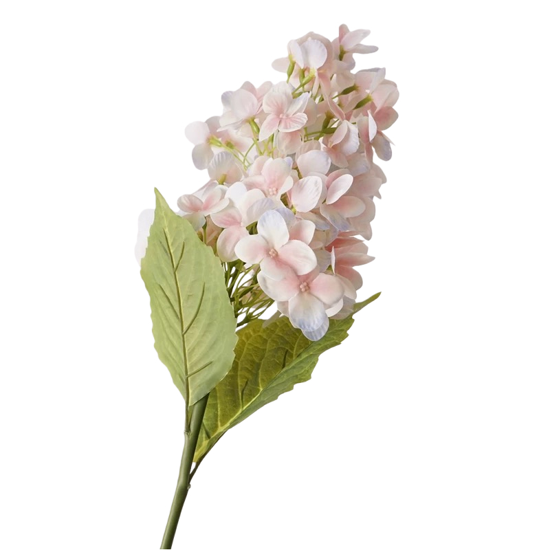 Real Touch Blush Paniculate Hydrangea Stem, 70cm