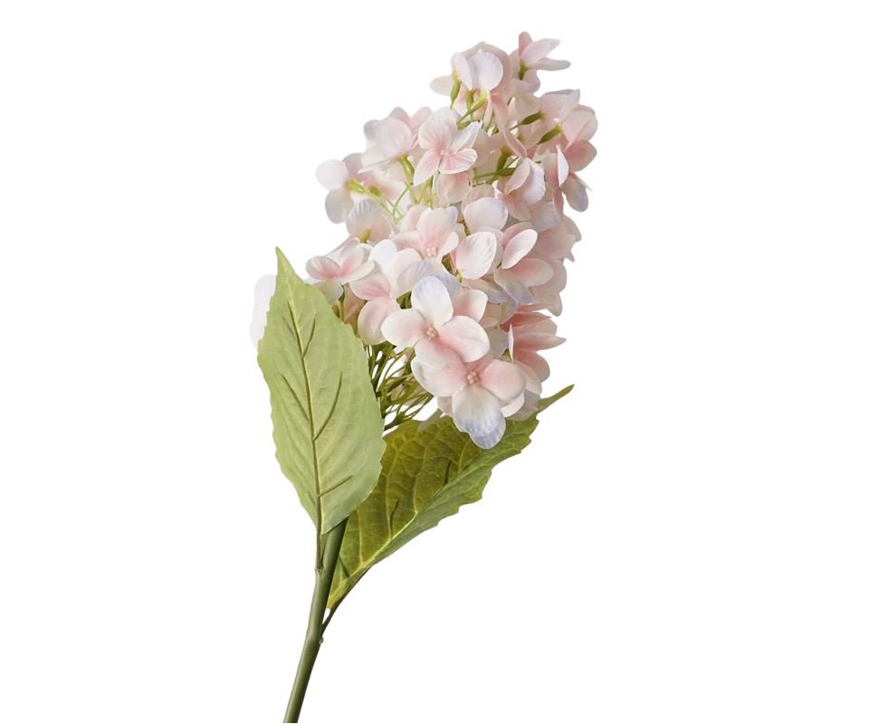 Real Touch Blush Paniculate Hydrangea Stem, 70cm
