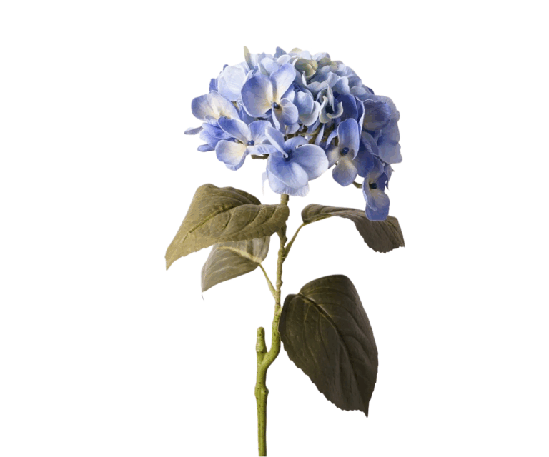 Real Touch Blue Hydrangea Stem, 65cm