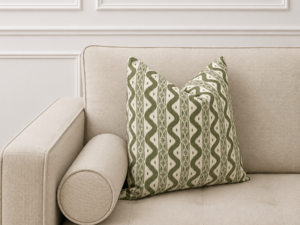 2 for £30 - Cushion - Ikat Olive 45x45cm