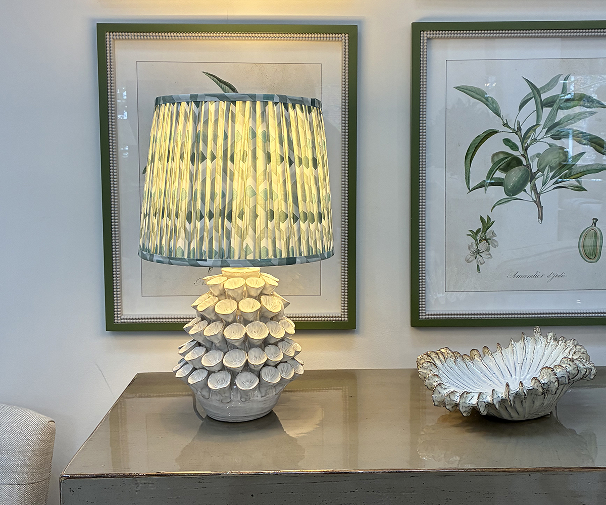 Phoebe Lamp with Aztec Shade