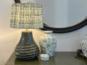 Athena Lamp with Aztec Shade