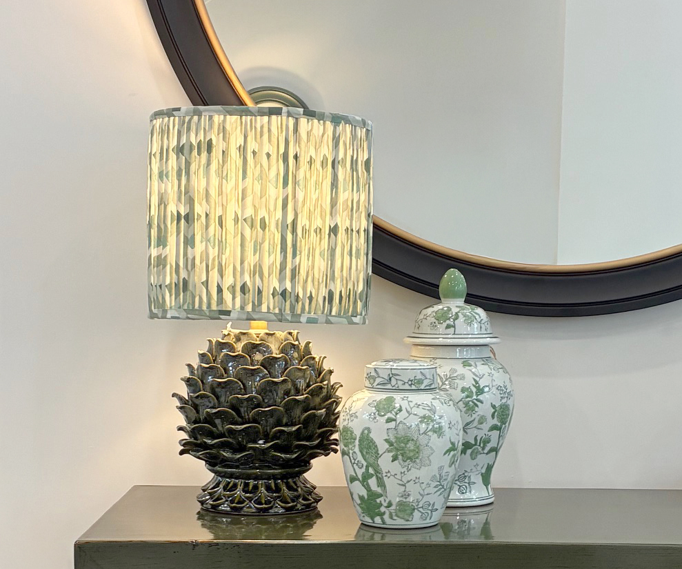 Clara Lamp with Aztec Shade