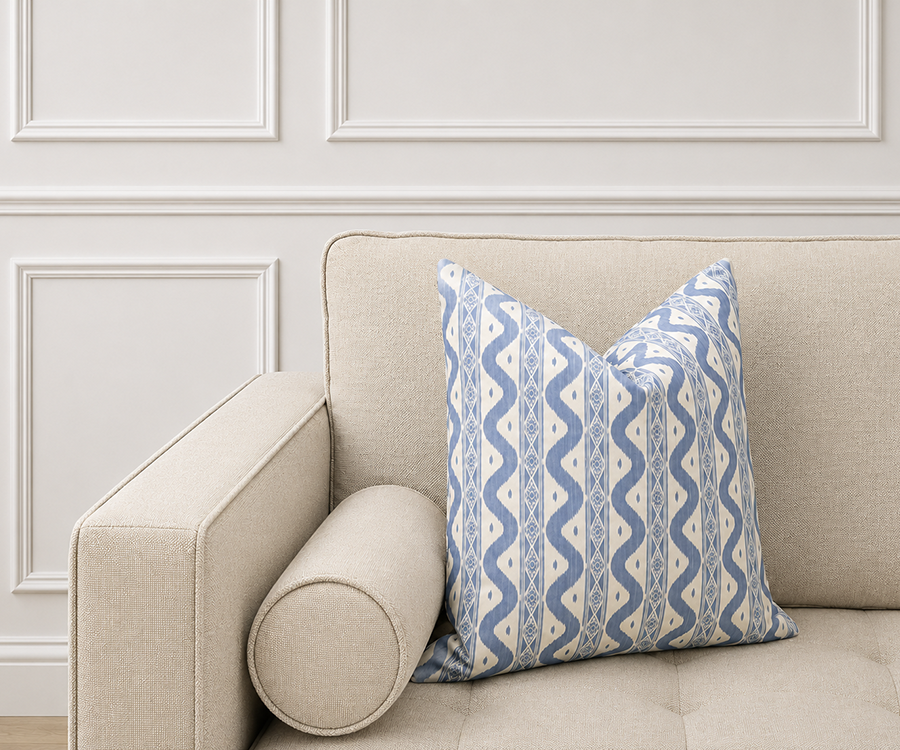 2 for £30 - Cushion - Ikat Indigo 45x45cm