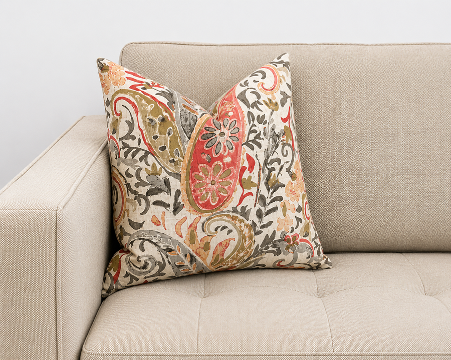 2 for £30 - Cushion - Kandara Coral 45x45cm