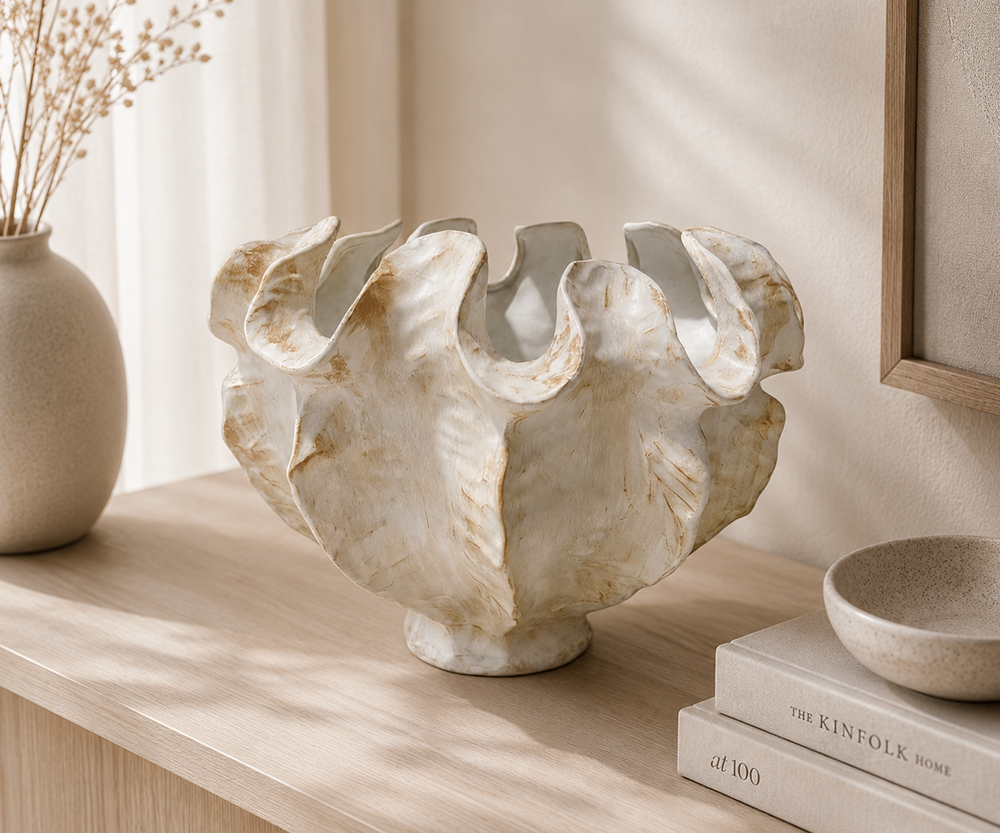 Moonscape Vase - Vanilla Ice