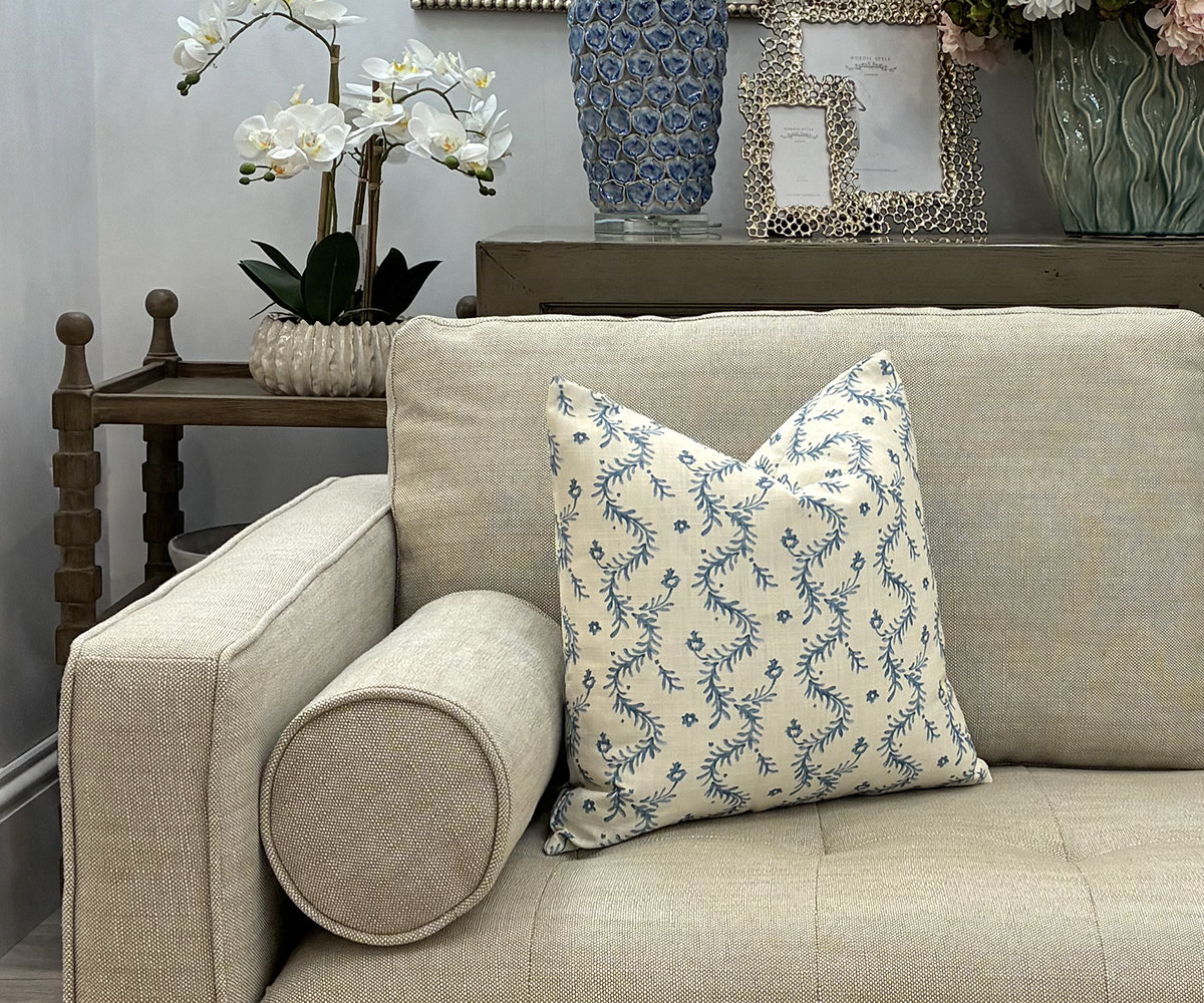 Cushion - Sprig Blue 45x45cm