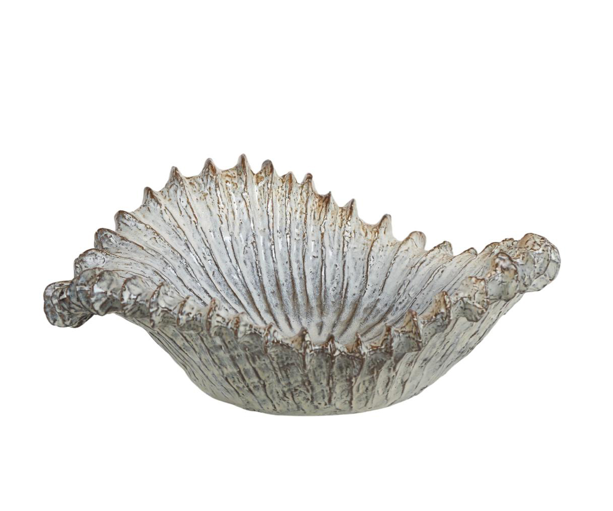 Large Wave Bowl - Whisper White