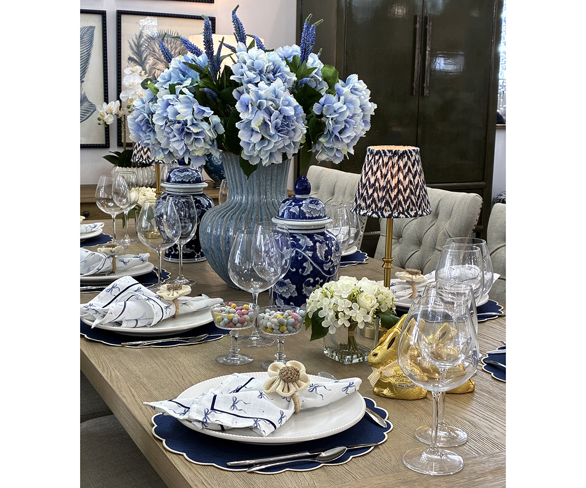 Napkin & Placemat Set in Indigo