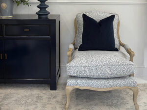 Marie Antoinette in Maze Indigo Fabric