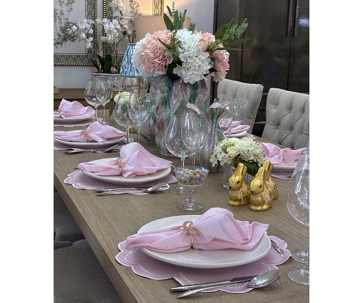 Napkin & Placemat Set in Candy Floss