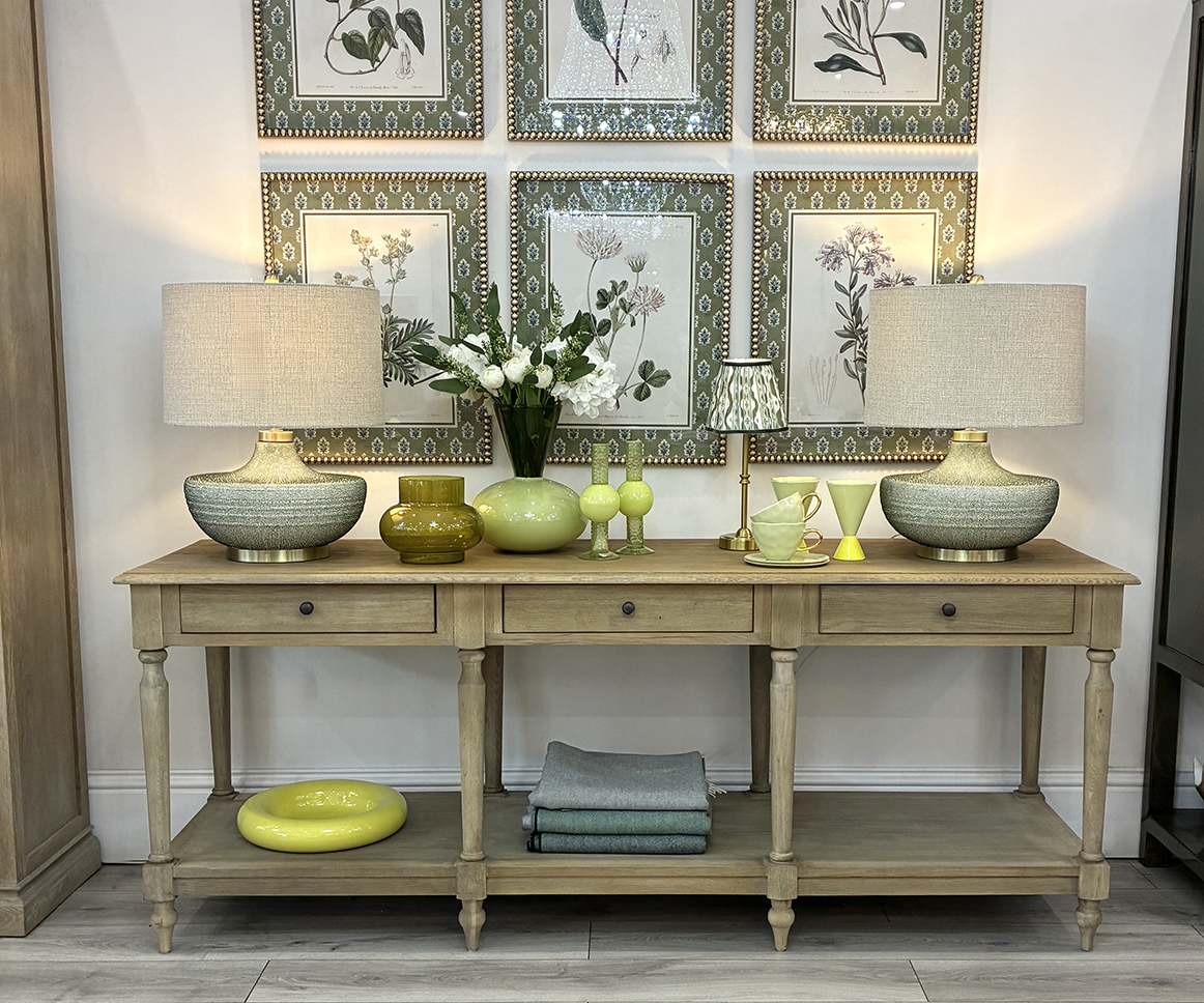 DISCONTINUED - LAST ONE - Henley 3 Drawer Oak Console Table in Light Oak