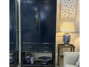 EX-DISPLAY - Oriental Style Mei 2 Door Cabinet in Indigo