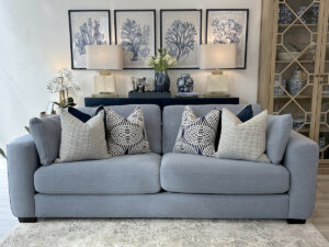 DISCONTINUED FABRIC - Lexington 3 Seater Sofa in Denim