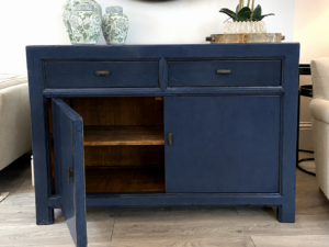 EX-DISPLAY - Oriental Style Mei 2 Door 2 Drawer Sideboard in Indigo