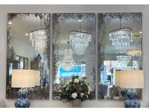 Set of Sydney Mirror with Distressed Edge, 153x77cm (ETA July)