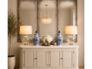 Set of 3 Sydney Mirror with Distressed Edge, 153x77cm