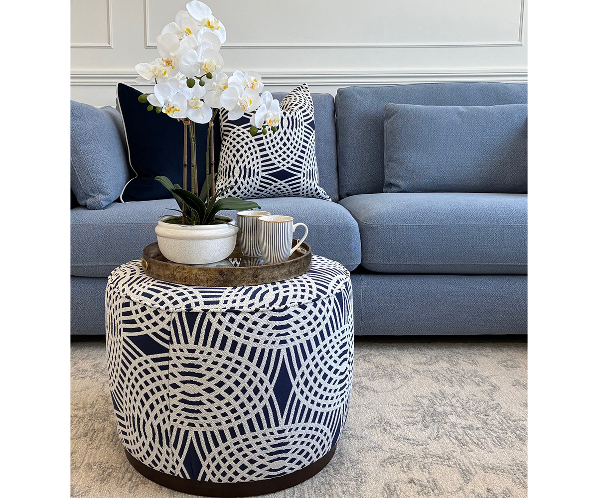 Tiggy Stool in Mondello Indigo