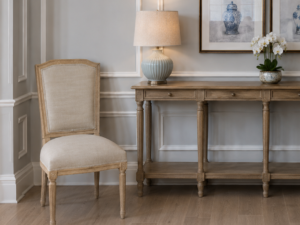 Halland Upholstered Dining Chair in Porridge