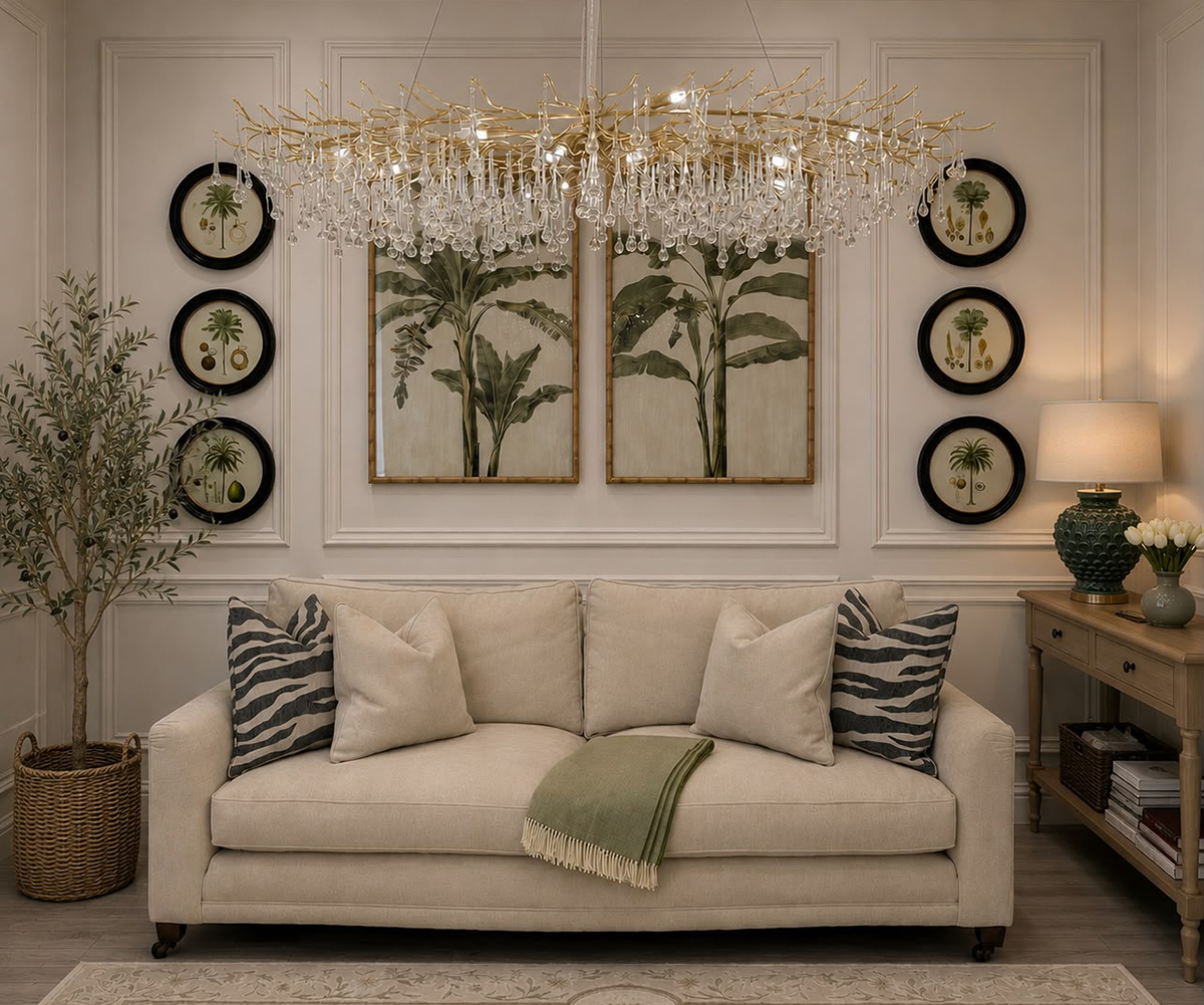 EX-DISPLAY - Claudette Grand 4 Sofa in Manolo Natural Fabric